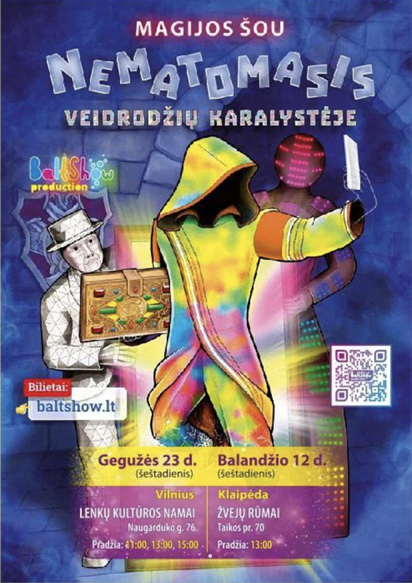 Buy tickets Interaktyvus pasirodymas | KLAIPEDA [LT] Klaipėda, Žvejų rūmai April 12
