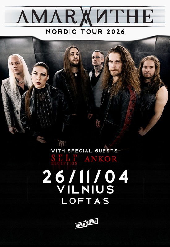 Купить билеты AMARANTHE Vilnius, Menų fabrikas LOFTAS Ноябрь 04