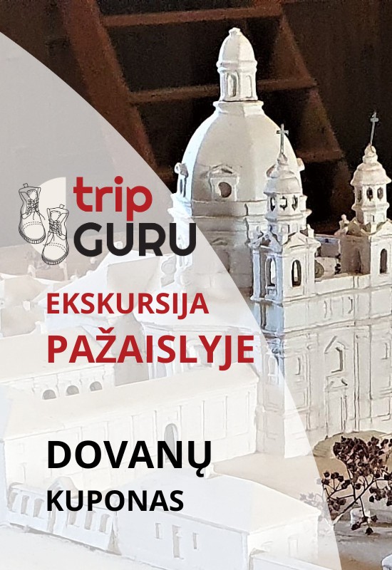 Pirkt biļetes DOVANŲ kuponas. Ekskursija PAŽAISLYJE. Galioja iki 2026.12.30 Kaunas, Pažaislio vienuolynas Aprīlis 01 - Decembris 20