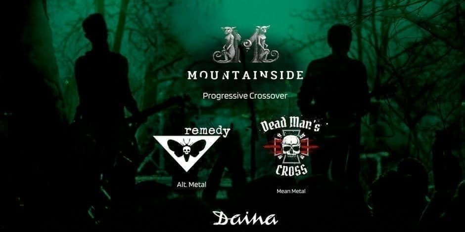 Pirkt biļetes Mountainside / Dead Man's Cross / Remedy Kaunas, Runas Lounge Marts 27