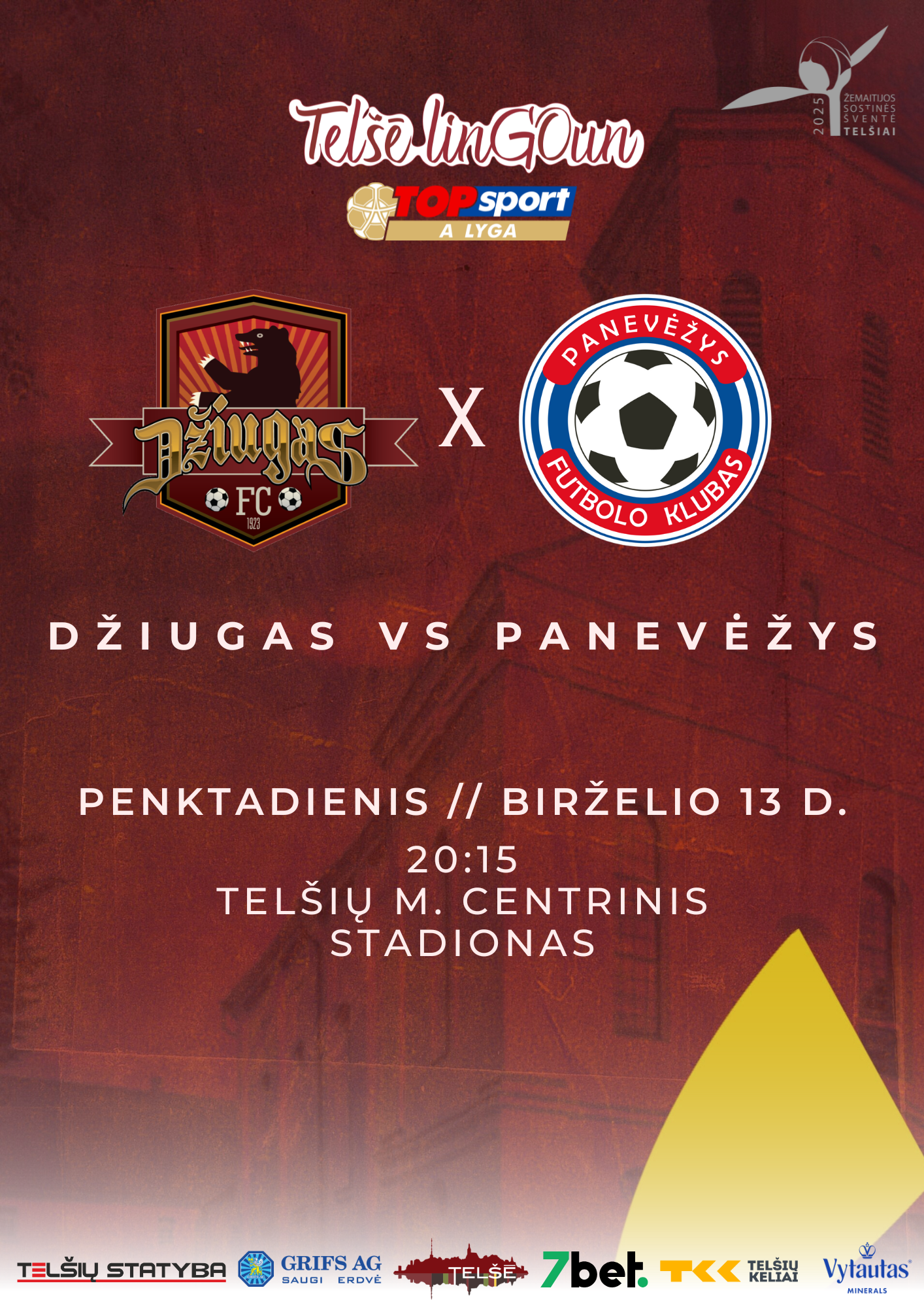 Pirkti bilietus FC DŽIUGAS - PANEVĖŽYS Vilnius, Muzikos stotis Birželis 13
