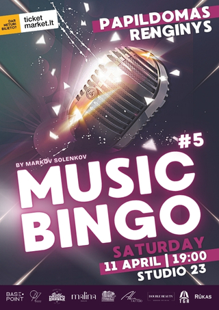 Pirkti bilietus MUSIC BINGO Vilnius, Studio 23 Balandis 11