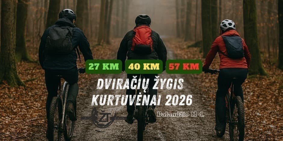 Pirkt biļetes Dviračių žygis Kurtuvėnai 2026 Kurtuvėnai, Kurtuvėnų Šv. apaštalo Jokūbo bažnyčia Aprīlis 11
