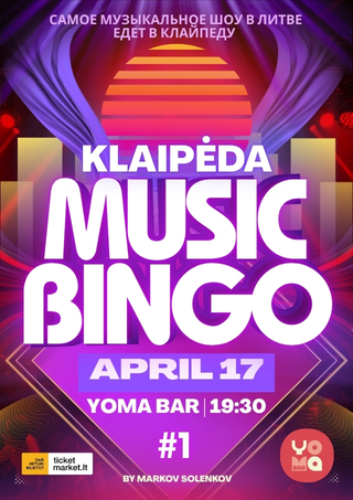 Buy tickets MUSIC BINGO KLAIPĖDA Klaipėda, Yoma Bar April 17
