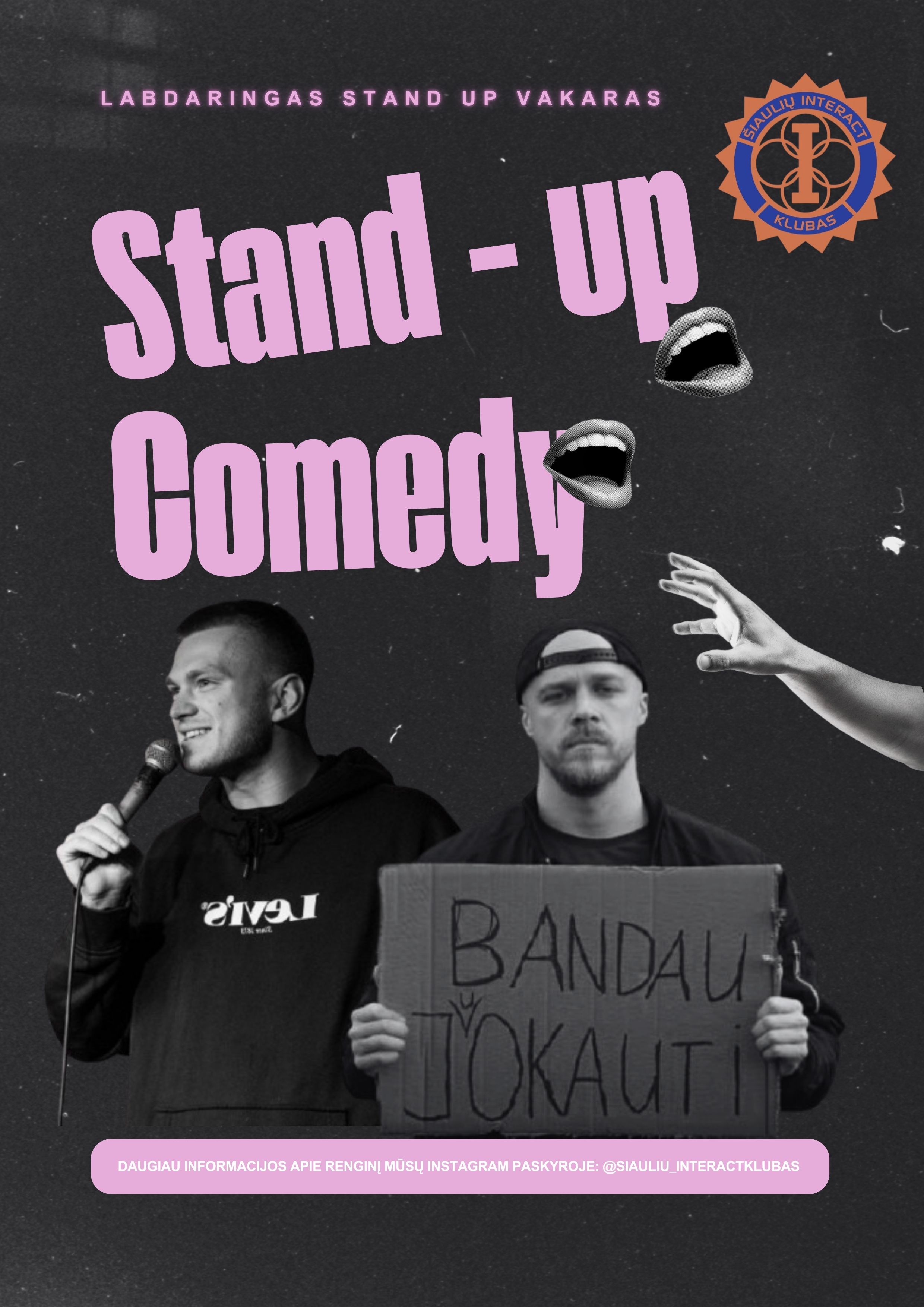 Pirkti bilietus STAND UP – LABDARINGAS VAKARAS | Markas Žukauskas | Tomaš Rynkevič Šiauliai, Suncity hotel Balandis 30
