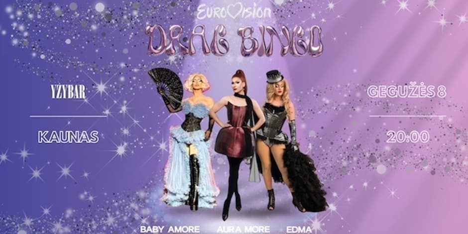 Pirkti bilietus DRAG EUROVISION BINGO KAUNAS (Penktadienio Show) Kaunas, Istorinė Prezidentūra Gegužė 08
