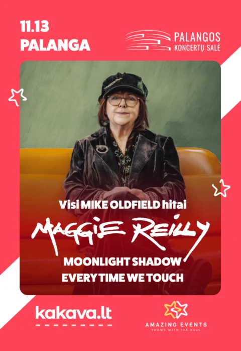 Buy tickets Maggie Reilly – „Moonlight Shadow“ & „To France“ | Mike Oldfield hitai gyvai Palanga, Palangos koncertų salė November 13