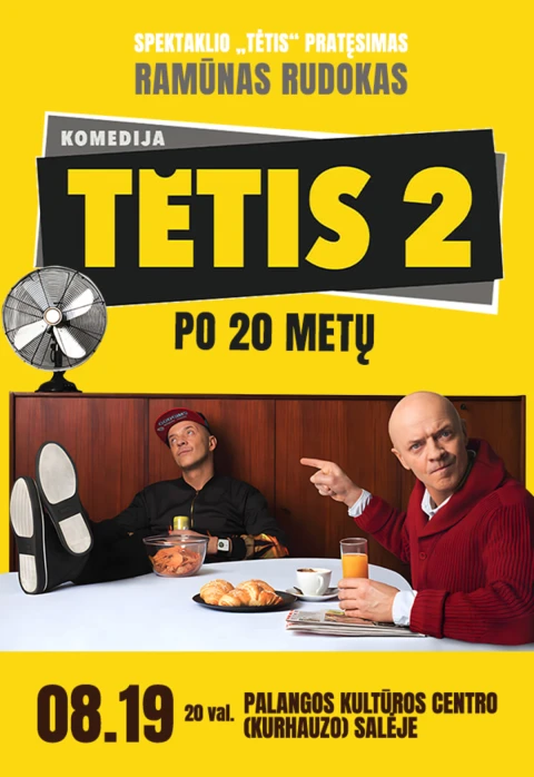 Buy tickets Aktoriaus RAMŪNO RUDOKO monospektaklis „Tėtis 2. Po 20 metų“ Palanga, Palangos Kurhauzo koncertų salė August 19