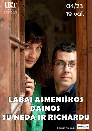 Buy tickets Labai asmeniškos dainos su NEDA ir RICHARDU Panevėžys, Naktinis klubas ir renginių erdvė AFTERIS. April 23