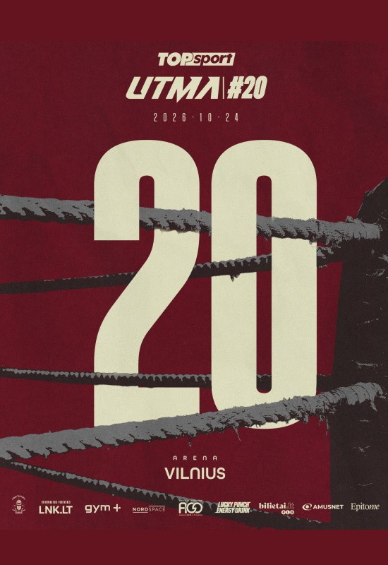 Pirkti bilietus UTMA 20 Vilnius, Arena Vilnius Spalis 24