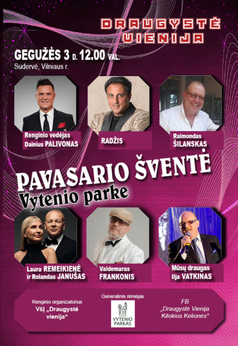 Pirkti bilietus Pavasario šventė Vytenio parke Vilniaus raj., Vytenio parkas Gegužė 03