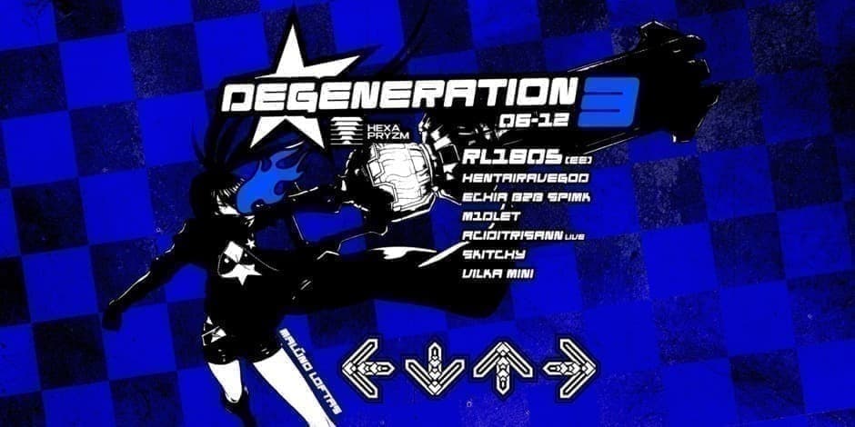 Pirkti bilietus HexaPryzm Presents: Degeneration 3 Klaipėda, Malūno Loftas Birželis 12
