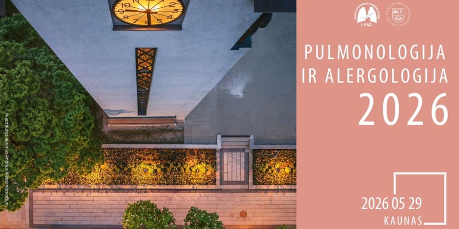 Pirkti bilietus Pulmonologija ir alergologija 2026 Kaunas, Radisson Hotel Kaunas Gegužė 29