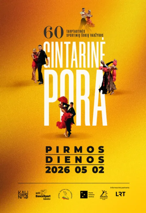 Pirkti bilietus Tarptautinės sportinių šokių varžybos „Gintarinė pora“ – DALYVIŲ REGISTRACIJA – gegužės 2 diena, šeštadienis Kaunas, Žalgirio arena Gegužė 02