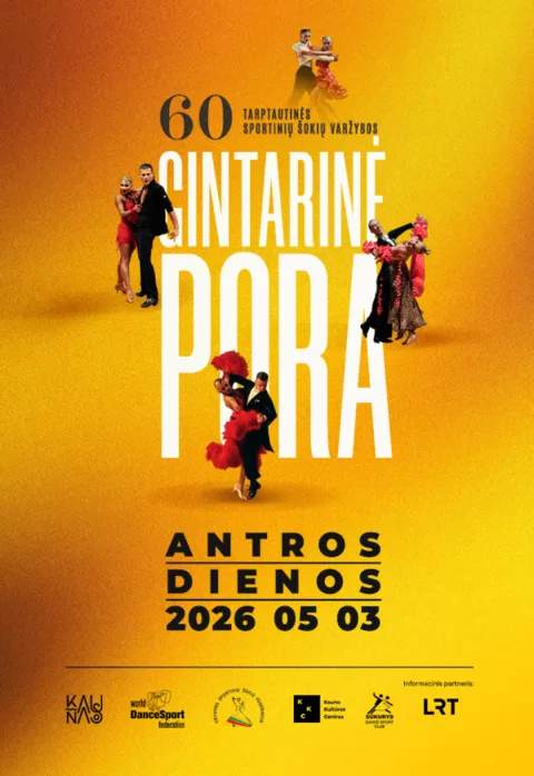 Pirkti bilietus Tarptautinės sportinių šokių varžybos „Gintarinė pora“ – DALYVIŲ REGISTRACIJA – gegužės 3 diena, sekmadienis Kaunas, Žalgirio arena Gegužė 03