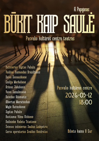 Pirkti bilietus Pasvalio kultūros centro teatras 