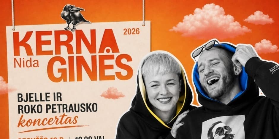 Pirkti bilietus Kernaginės: Bjelle ir Roko Petrausko koncertas Neringa, Nidos kultūros ir turizmo informacijos centras Agila Gegužė 16