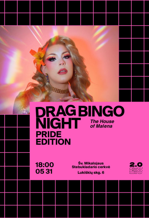 Pirkti bilietus Drag Bingo: PRIDE EDITION | The House of Malena – Lukiškių kalėjimas 2.0 Vilnius, Lukiškių kalėjimas 2.0 Gegužė 31