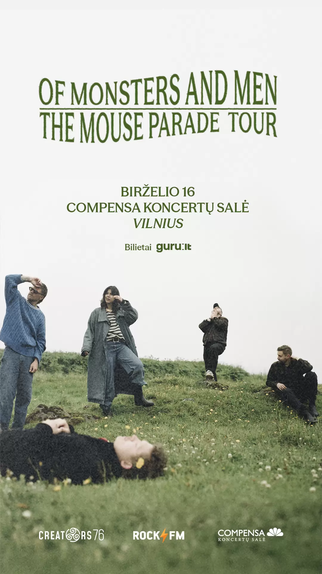 Pirkti bilietus Of Monsters And Men | The Mouse Parade Tour |  Vilnius, COMPENSA koncertų salė Birželis 16