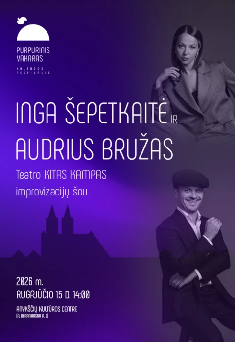 Pirkti bilietus Teatro „Kitas kampas“ improvizacijų šou | Anykščiai Anykščiai, Anykščių kultūros centras Rugpjūtis 15