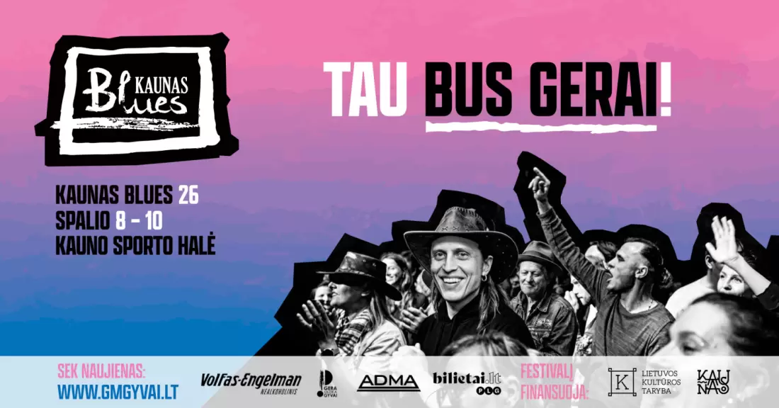 Pirkti bilietus Abonementas (2 renginiai). KAUNAS BLUES festivalis Kaunas, Kauno sporto halė Spalis 09-10
