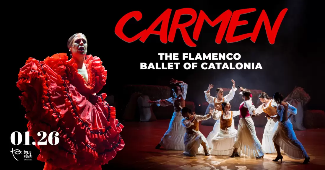 Pirkti bilietus CARMEN Catalan Flamenco Ballet | Klaipėda Klaipėda, Kultūros centras Žvejų rūmai 2027 Sausis 26