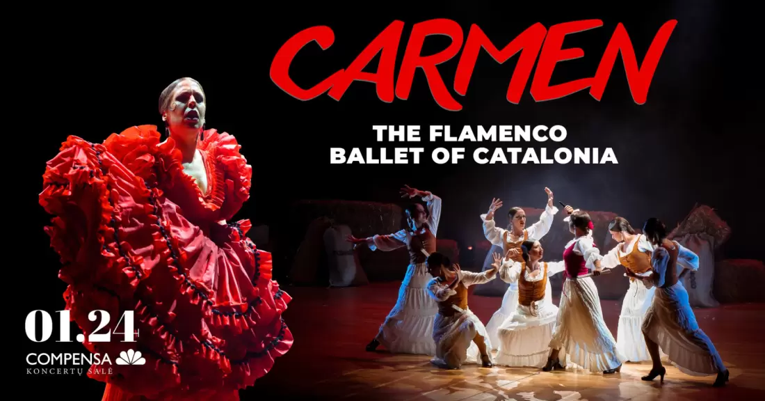 Pirkti bilietus CARMEN Catalan Flamenco Ballet | Vilnius Vilnius, COMPENSA koncertų salė 2027 Sausis 24