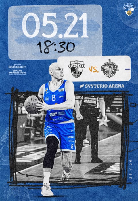 Pirkti bilietus LKL (1/4 ketvirtfinalis): Klaipėdos „Neptūnas“ – Gargždų „Gargždai“ Klaipėda, Klaipėdos Švyturio arena Gegužė 21