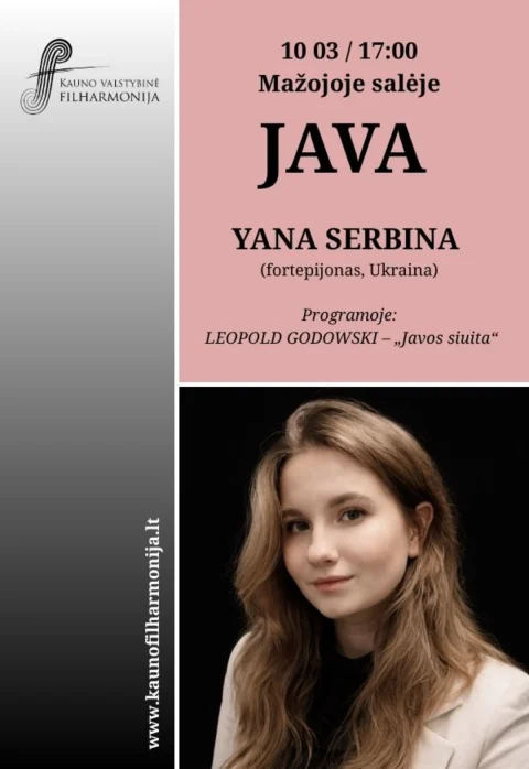 Pirkti bilietus JAVA Kaunas, Kauno valstybinė filharmonija Spalis 03