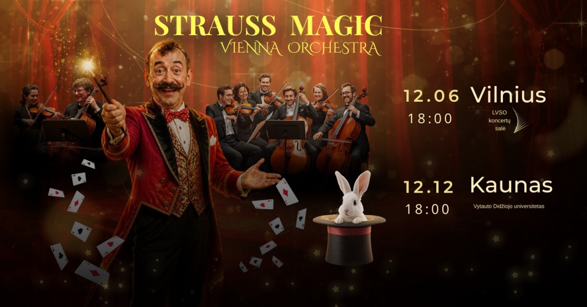 Pirkti bilietus Strauss Magic Vienna Orchestra | Kaunas Kaunas, VDU didžioji salė Gruodis 12