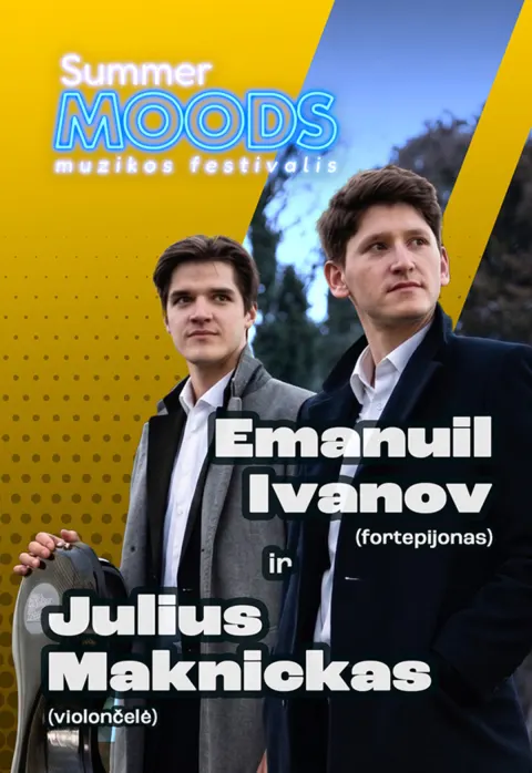 Pirkti bilietus Summer Moods | Julius Maknickas ir Emanuil Ivanov Vilnius, Aušros vartų Karmelitų vienuolyno sodas Birželis 04
