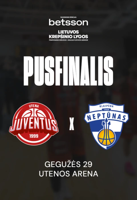 Pirkti bilietus LKL Pusfinalis: „Juventus“ – „Neptūnas“ Utena, Utenos daugiafunkcis sporto centras May 29