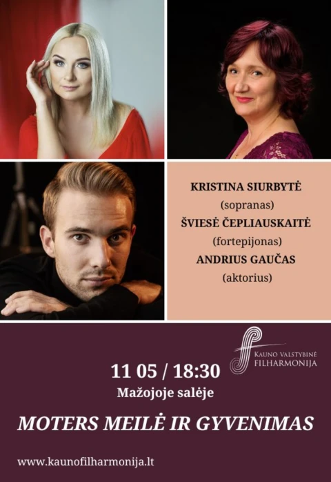Pirkti bilietus MOTERS MEILĖ IR GYVENIMAS Kaunas, Kauno valstybinė filharmonija Lapkritis 05