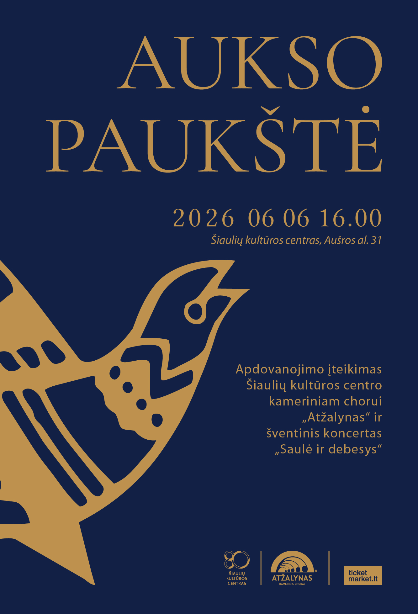 Pirkti bilietus Apdovanojimo įteikimas Šiaulių kultūros centro kameriniam chorui „Atžalynas“ ir šventinis koncertas „Saulė ir debesys“ Šiauliai, Šiaulių kultūros centras Birželis 06