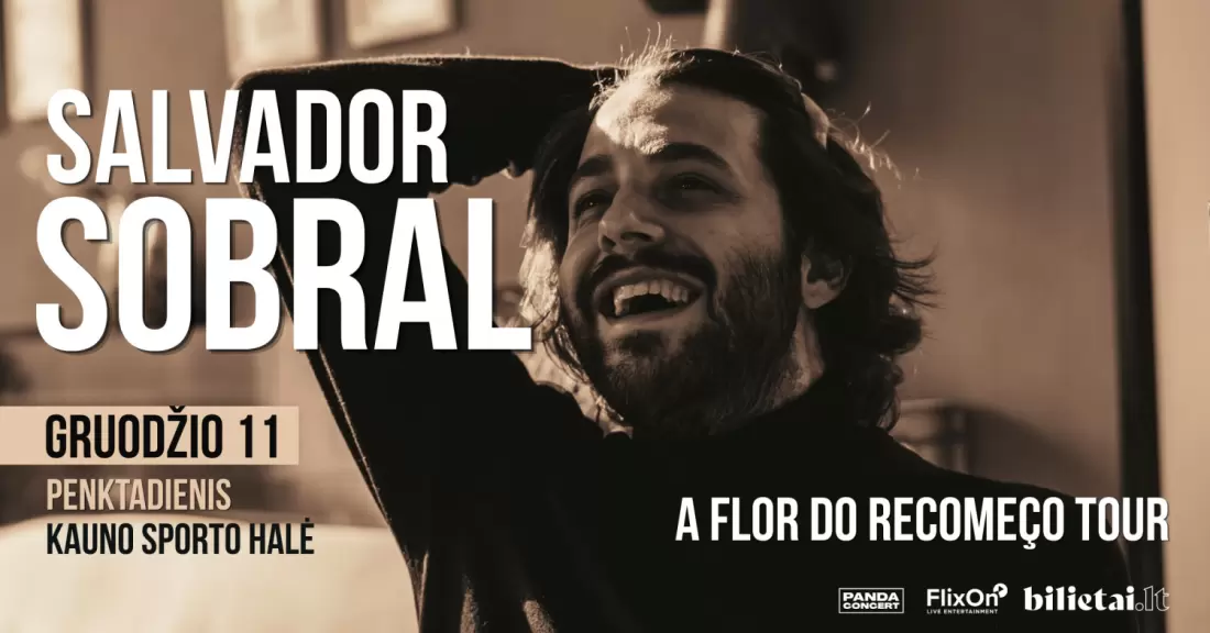 Pirkti bilietus Salvador Sobral | A Flor do Recomeço Tour | Kaunas Kaunas, Kauno sporto halė Gruodis 11