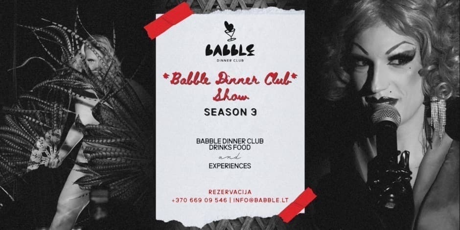 Pirkti bilietus Babble Dinner Club Show | 11.06 Vilnius, NIJINSKY III Lapkritis 06
