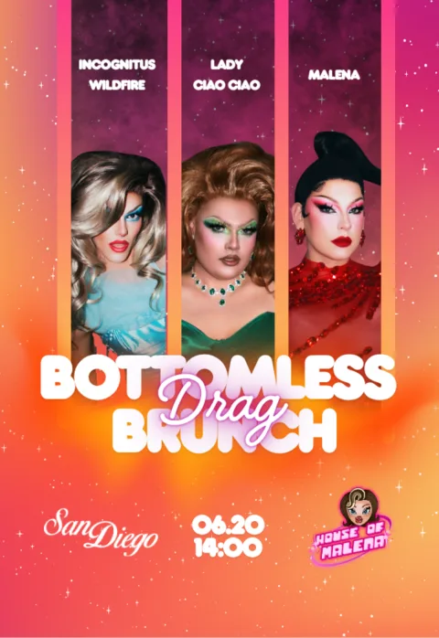 Pirkti bilietus Bottomless Drag Brunch Vilnius, San Diego Pub Birželis 20