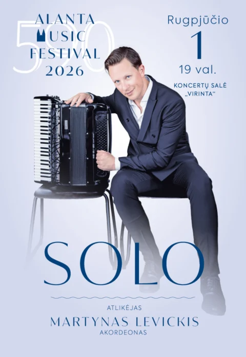 Pirkti bilietus Alantos muzikos festivalis. MARTYNAS LEVICKIS: SOLO Molėtų raj., Koncertų salė „Virinta“ Rugpjūtis 01