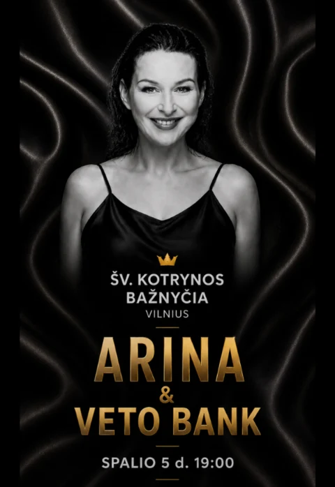 Pirkti bilietus ARINA & VETO BANK | Akustikos magija Šv. Kotrynos bažnyčioje Vilnius, Šv. Kotrynos bažnyčia Spalis 05
