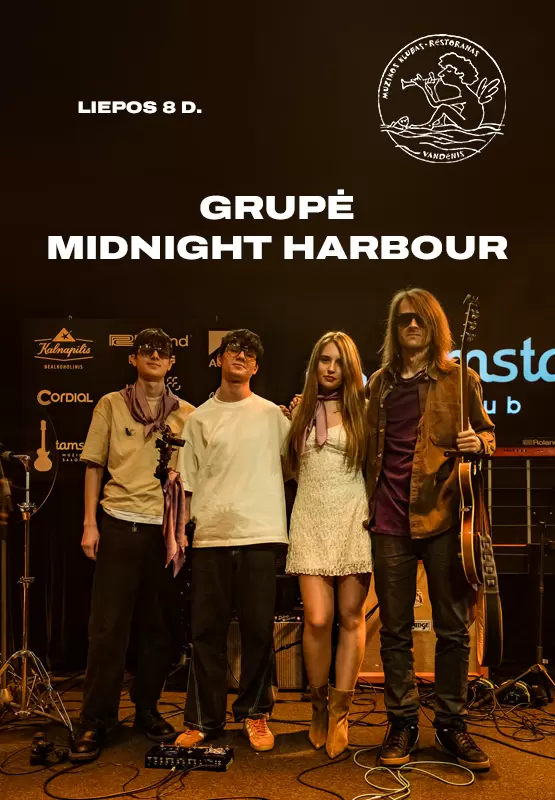 Pirkti bilietus Grupė Midnight Harbour Palanga, Muzikos klubas Vandenis Liepa 08