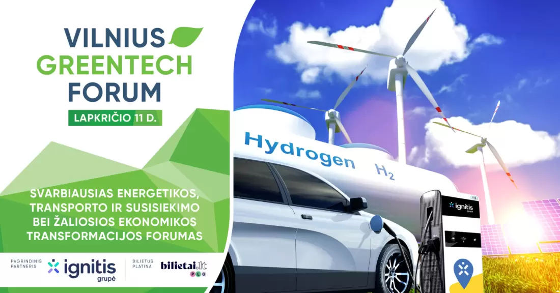 Pirkti bilietus Energetikos, transporto ir žaliosios ekonomikos forumas GREENTECH VILNIUS Vilnius, Radisson Blu Hotel Lietuva Lapkritis 11