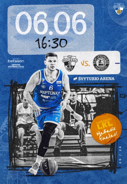 Pirkti bilietus LKL bronzinis finalas: Klaipėdos „Neptūnas“ – Panevėžio „Lietkabelis“ Klaipėda, Klaipėdos Švyturio arena Birželis 06