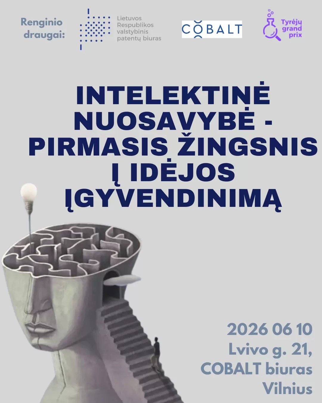 Pirkti bilietus Intelektinė nuosavybė - pirmasis žingsnis į idėjos įgyvendinimą Vilnius, Verslo centras HERO Birželis 10