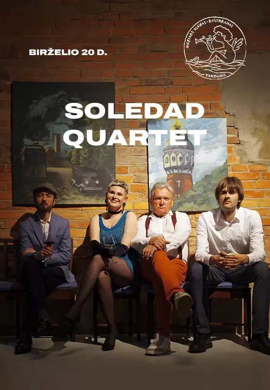 Pirkti bilietus Soledad Quartet Palanga, Muzikos klubas Vandenis Birželis 20