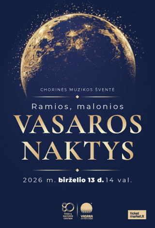 Pirkti bilietus Chorinės muzikos šventė „Ramios, malonios vasaros naktys“ Šiauliai, Šiaulių kultūros centro kamerinė salė Июнь 13