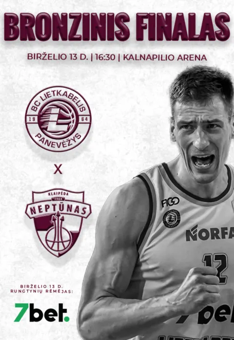 Pirkti bilietus LKL rungtynės: Panevėžio „Lietkabelis“ – Klaipėdos „Neptūnas“ Panevėžys, Kalnapilio arena Birželis 13