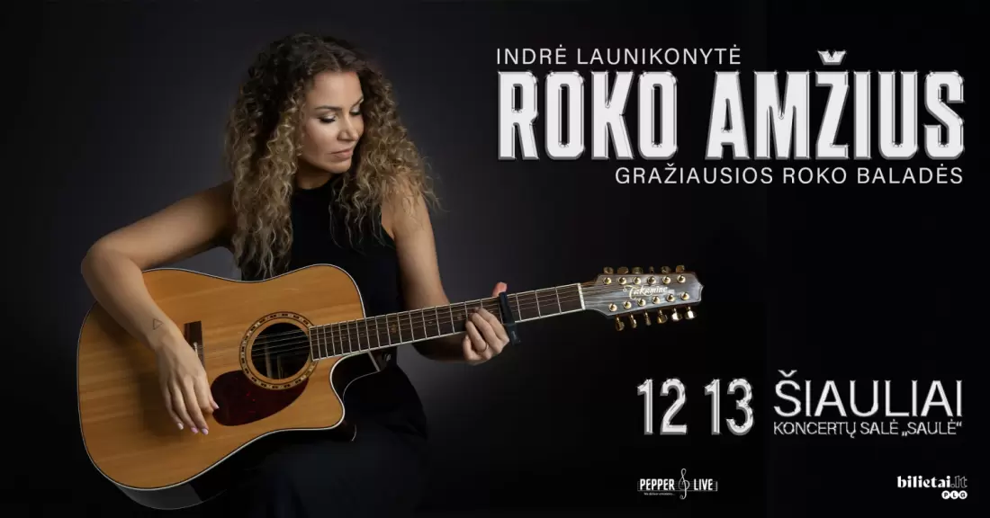 Pirkti bilietus Roko amžius: gražiausios baladės | Šiauliai Šiauliai, Koncertų salė Saulė Gruodis 13