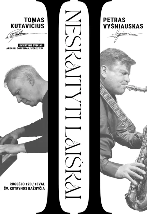 Buy tickets Petras Vyšniauskas ir Tomas Kutavičius – Neskaityti laiškai II Vilnius, Šv. Kotrynos bažnyčia September 12