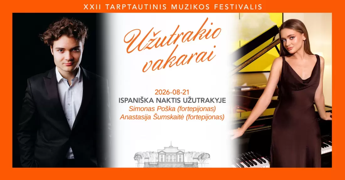 Pirkti bilietus ISPANIŠKA NAKTIS UŽUTRAKYJE Trakai, Užutrakio dvaro sodybos rūmai Rugpjūtis 21