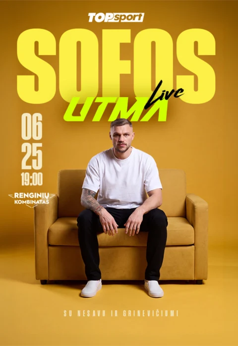 Pirkti bilietus Sofos UTMA LIVE. Sergejus Maslobojevas Klaipėda, Renginių kombinatas Birželis 25